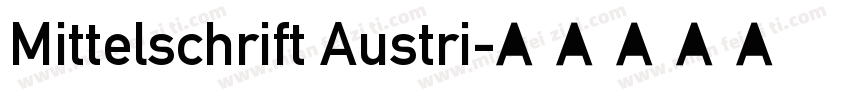Mittelschrift Austri字体转换